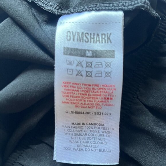 Gymshark Black Workout Shorts Women’s Size Medium - Picture 8 of 8